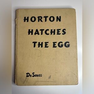 Vintage 1940 Dr. Seuss Horton Hatches The Egg Book